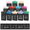 100 Pcs Christmas Employee Appreciation Gift Bags Bulk - Include 50 Paper Bags with Handles (8.3x5.9x3.1 Inch) and 50 Tissue Paper, Gifts for Coworkers, Team, Staff, Offices, Thank You Gifts (Black) view 1