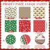ForraFun 300 Sheets Christmas Wax Paper Sheets Parchment for Food Wrapping 12" x 12" Snowflake Deli Sandwich Cookies Winter Decorative Food Basket Liners Waterproof Oilproof for Holiday Kitchen view 3