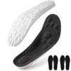 2026 Upgrade Soft Insoles Orthotics, 4D Cloud Shoe Inserts Memory Foam Insole with Arch Support for Women Men (Black(2 PCS),M12/W13) view 1