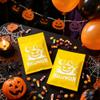 4 CUSTOM PRINT 100PCS 4 * 6 Inch Halloween Resealable Mylar Bags,Small Trick or Treat Cookie Goodie Bag,Smell-proof Foil Pouch for Candy Snack (Yellow-50PCS, 4 * 6Inch) view 3