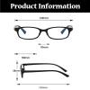 LJCZKA Rectangle Blue Light Blocking Glasses for Women Y2K Small Rectangular Glasses Anti Eyestrain Computer Eyeglasses (Purple) view 3