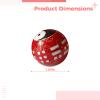 2 Pcs Health Baoding Balls, Chinese Meditation Stress Relief Iron Exercise Spheres, Smooth with Soothing Chimes, Traditional Bagua Design, Tai Chi Gifts Adults & Seniors view 2