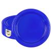 HiEnjoin 50-Pack Royal Blue Plastic Plates, 9 Inch Disposable Party Plates Dinner Plates for BBQ Picnic Birthday Party Supplies (Royal Blue, 9 Inch) view 1