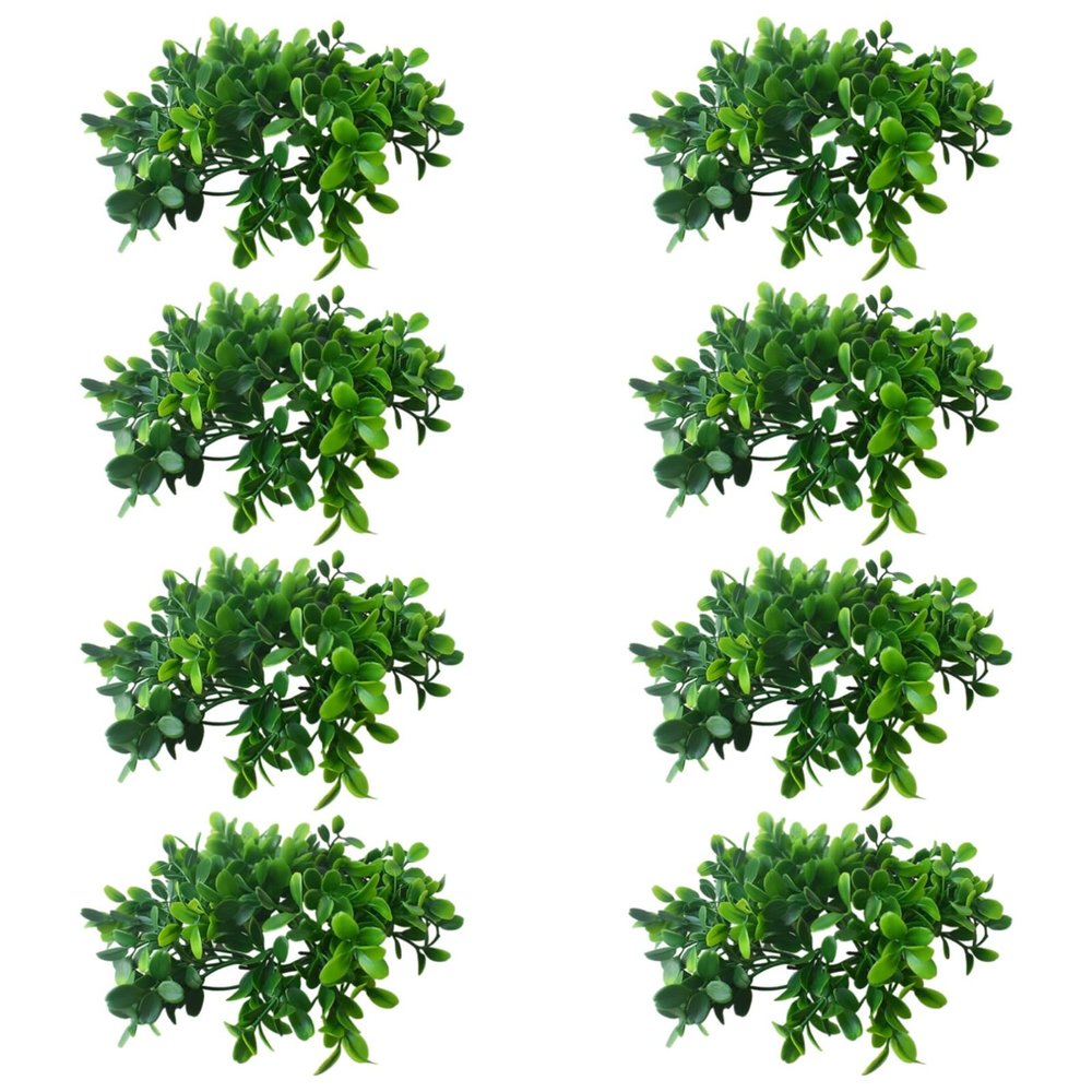 byepica 8 Pcs Boxwood Wreaths for Tables, 9.8 in Candle Rings, Greenery for Spring & Christmas