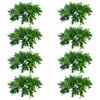 byepica 8 Pcs Boxwood Wreaths for Tables, 9.8 in Candle Rings, Greenery for Spring & Christmas view 1