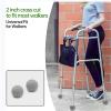 12PCS Walker Tennis Balls Precut Tennis Balls for Walkers Heavy Duty Long Lasting Felt Pad Covering,Grey view 3
