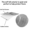 12PCS Walker Tennis Balls Precut Tennis Balls for Walkers Heavy Duty Long Lasting Felt Pad Covering,Grey view 4