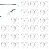 25 Pairs Push in Eyeglass Nose Pads Clear Anti Slip Nose Bridge Pads Replacement Soft Silicone Glasses Noses Pad for Rimless Frameless Eyewear Frames view 1