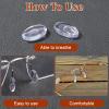 25 Pairs Push in Eyeglass Nose Pads Clear Anti Slip Nose Bridge Pads Replacement Soft Silicone Glasses Noses Pad for Rimless Frameless Eyewear Frames view 2
