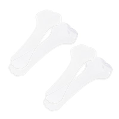 COOLHIYA 2 Pair Transparent High Heel Insoles with Arch Support PU Gel Heel Cushion Inserts for Foot Therapy Flatfoot Pads Sports and Casual Shoes Comfort