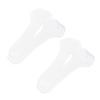 COOLHIYA 2 Pair Transparent High Heel Insoles with Arch Support PU Gel Heel Cushion Inserts for Foot Therapy Flatfoot Pads Sports and Casual Shoes Comfort view 1