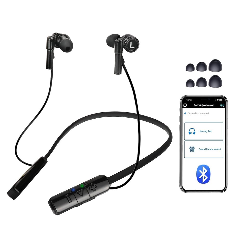 Hearing Aids for Seniors Suitable for Mild, Moderate and Severe Patient Use Neckband Bluetooth Hearing Aids OTC Hearing Amplifier