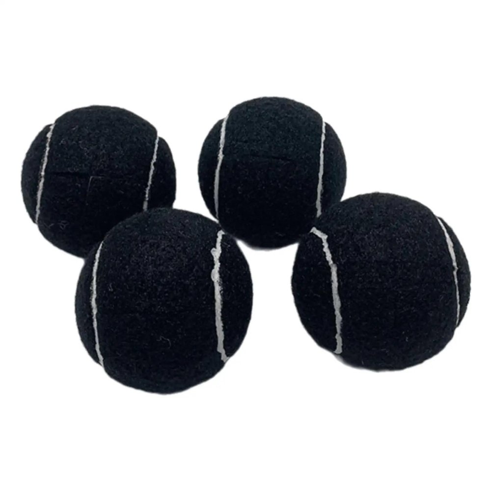 12Pcs Tennis Balls for Walkers Furniture Leg Covers Tennis Balls Shape Cross Opening Supplies Antislip Floor Protection for Office Sofa(Black)