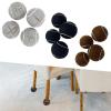 12Pcs Tennis Balls for Walkers Furniture Leg Covers Tennis Balls Shape Cross Opening Supplies Antislip Floor Protection for Office Sofa(Black) view 2