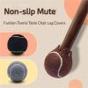 12Pcs Tennis Balls for Walkers Furniture Leg Covers Tennis Balls Shape Cross Opening Supplies Antislip Floor Protection for Office Sofa(Black) view 4