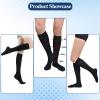 20-30 MmHg Medical Toeless Compression Socks for Women and Men,Legs Compression Sleeve Ankle Wide,Open Toe Stockings Compressions Knee Post for Varicose Vein,Circulation Recovery,for Travel,Run (Lightweight Black, XL) view 2