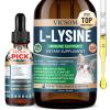 L-Lysine for Cats, Cat Lysine Supplement for Immune Support, Feline Respiratory, Sneezing, Runny Nose, Eye Function, Natural Strengthen Defenses, Chicken Flavor 60 ML view 1
