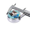 Round Pill Case for Purse or Pocket 2 Compartment Medicine Pill Box Portable Small Pill Organizer Cute Clothes Cat Pillbox Travel Medicine Vitamin Cod Liver Oil Storage Box view 2