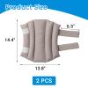 2 Pcs Elbow Protector for Relief Pressure Sores,Elbow Pad Cushion with Soft Fibre for Bedridden Patient or Elderly,Comfortable & Breathable (Khaki, Large) view 2