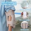 2 Pcs Elbow Protector for Relief Pressure Sores,Elbow Pad Cushion with Soft Fibre for Bedridden Patient or Elderly,Comfortable & Breathable (Khaki, Large) view 3