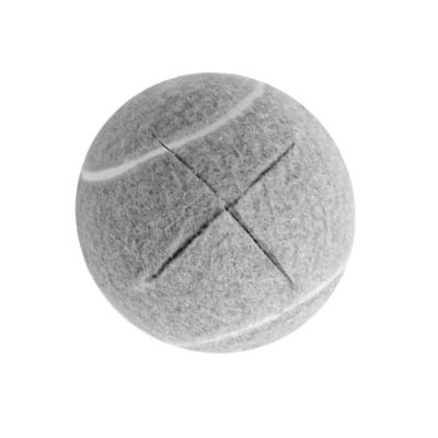 12Pcs Tennis Balls for Walkers Pre Cut Chair Tennis Ball Furniture Legs Floor Protection Felt Pad Silent Anti Slip for Bedroom Living Room(Gray)