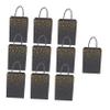 COOLHIYA 10Pcs Black Gold Foil Pattern Paper Candy Bags for Graduation Party Multifunctional Food Storage Snack Packing Wrap Souvenirs view 1