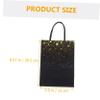 COOLHIYA 10Pcs Black Gold Foil Pattern Paper Candy Bags for Graduation Party Multifunctional Food Storage Snack Packing Wrap Souvenirs view 2