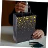 COOLHIYA 10Pcs Black Gold Foil Pattern Paper Candy Bags for Graduation Party Multifunctional Food Storage Snack Packing Wrap Souvenirs view 4