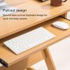 PAKMEZ Manufactured Wood Top Desktop Cart Stand, Small Portable Laptop, Ergonomic Overbed, C Shaped Couch Table, for Bedroom, Living Room, Office, Hospital Use(White) view 3