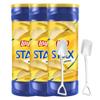 Candy Freezer L@y's St@x Original Snacks Stacks Crisps Potato Chips, 5.75 Oz (Pack of 3) Canister Pack with Mini Metal Shovel Spoons (Original) Shovel Spoons view 1