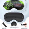 2 Pcs Boys Sleep Eye Mask, Guys Blackout Sleeping Silk Mask for Kids Adult Children's Travel Eye Mask Eye Cover Blindfold for Game (2 Pcs Game Mask - Style 4) view 3