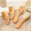 Custom Baby Brush And Comb Set For Newborn, Cradle Cap Brush, Massage Hair Brushes And Comb For Toddlers With Soft Goat Bristle, Personalized Baby Gifts view 3