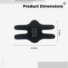 21.3 In (54 Cm) Length Black Adult Knee Braces, Adjustable Straps, Carbon Steel Spring System, Climbing, Walking, Sports view 4