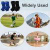 APLZGMG 2 Pairs Compression Ankle Brace for Kids, Elastic Braces for Sprained Ankle, Ankles Support for Youth Aged 6-14, Ankles Compression Sleeve for Dance Sports (Black and Blue) view 3