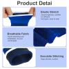 APLZGMG 2 Pairs Compression Ankle Brace for Kids, Elastic Braces for Sprained Ankle, Ankles Support for Youth Aged 6-14, Ankles Compression Sleeve for Dance Sports (Black and Blue) view 4