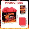 HZRNNA Black Race Car Gift Bag, Happy Birthday Gift Bag with Card and Tissue Paper, Racing Car Themed Birthday Party Decorations for Boys, Girls, Adults, Teenagers, Racing Party Favors Supplies view 3