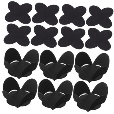200pcs Black Foldable Truffle Wrappers Candy Cups Nonstick Chocolate Liners Small Paper Baking Cases for Weddings Valentines Day Shower Desserts