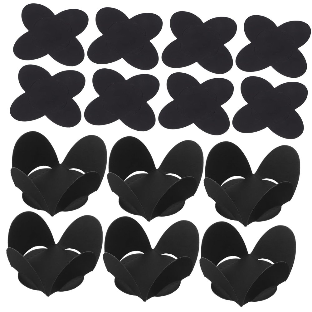 200pcs Black Foldable Truffle Wrappers Candy Cups Nonstick Chocolate Liners Small Paper Baking Cases for Weddings Valentines Day Shower Desserts