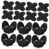 200pcs Black Foldable Truffle Wrappers Candy Cups Nonstick Chocolate Liners Small Paper Baking Cases for Weddings Valentines Day Shower Desserts view 1