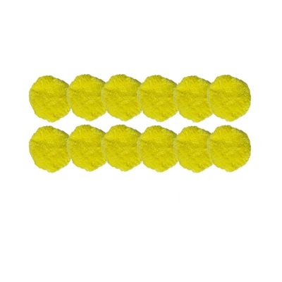 Mop Cloth12 Pcs/set Robot Window Vacuum Mop Cloth Purerobo W R3 Clean ClothCompatible For Hobot168 188 Weeper Cloth Vacuum Cleaner Parts(Yellow 12pcs)