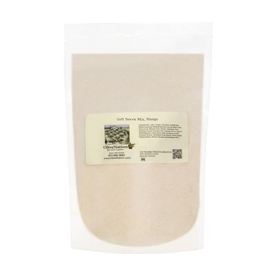 OliveNation Vegan Soft Serve Mix, Mango - Non-Dairy Soft Serve Powder for Mango Flavor Frozen Desserts, Fruit Whip, Shakes, Frozen Beverages, Gluten-Free, No Cholesterol, Vegan/Vegetarian (16.00oz)