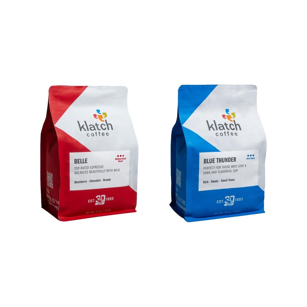 Bean Box Coffee Sampler - Roasted by Klatch, 2-Pack, Whole Bean Coffee, Gourmet Coffee