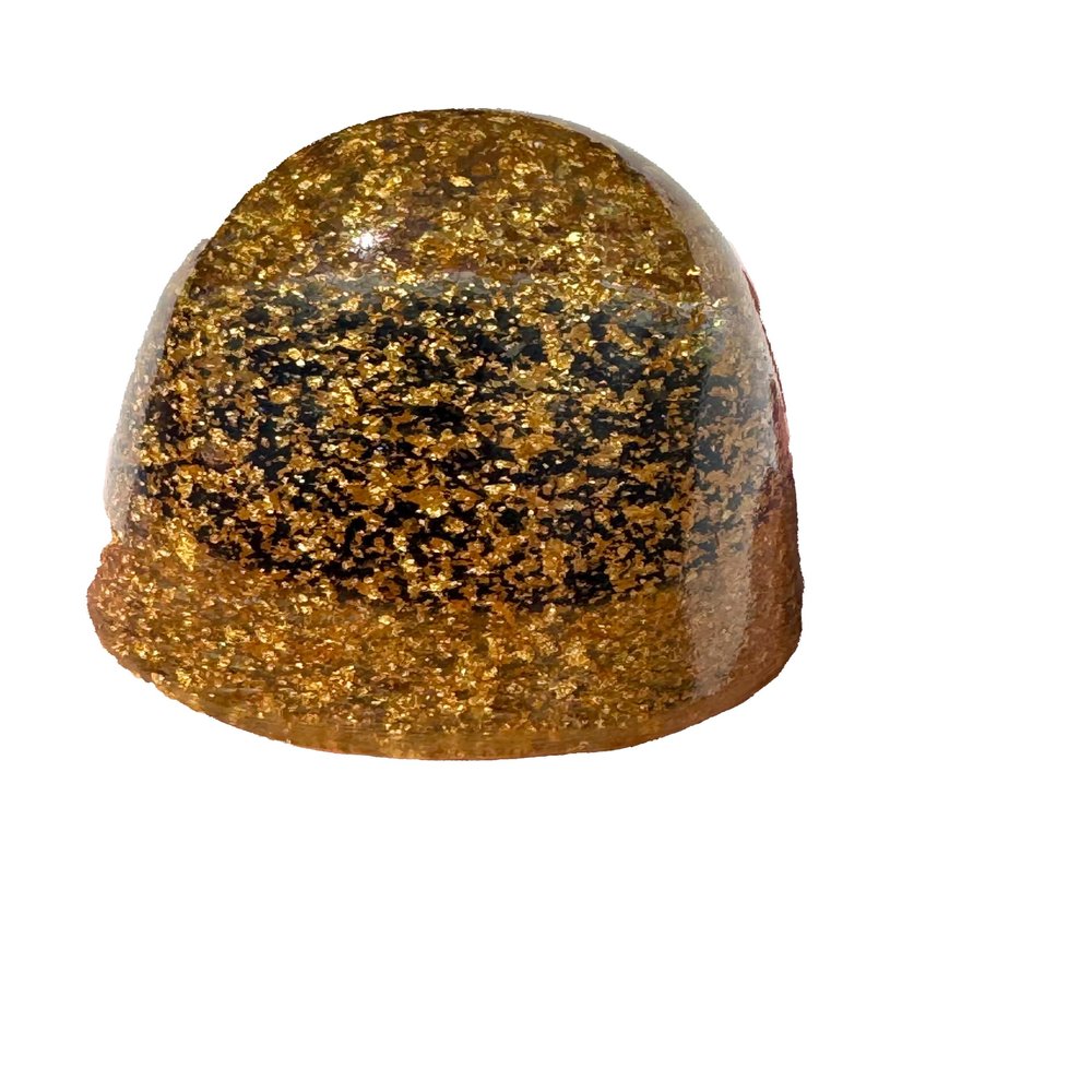 Rise Perspective Power Domes Metal Core 24K Crumbs Crystal Orgone Generator! Made Using Advance Harmonics Orgonite Beautiful Ingredients! pdmccrumbs(Power Domes Metal Core 24K Crumbs)