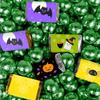 306 Pcs Halloween Critters Assorted Chocolate Miniatures and Green Milk Chocolate Balls (4.86lb) view 1