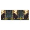 WZYWHJ Majestic brown bear printing Extra large rubber keyboard pad, thickened anti slip Office desk cushion view 1