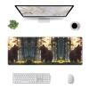 WZYWHJ Majestic brown bear printing Extra large rubber keyboard pad, thickened anti slip Office desk cushion view 3