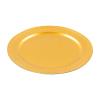 100 Pcs Round Serving Plates 13in Antique Charger Plates Bulk Plastic Charger Plates Set with Stackable &Edge Texture Pattern Table Chargers for Parties, Weddings, Banquets, RestaurantsGold view 1