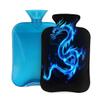 Tangopi Hot Water Bottle with Soft Cover 2L Leakproof PVC Hot Water Bag for Pain Relief, Period Cramps, Hand Feet Warmer, Ideal Gift for Women & Men (Blue Glowing Dragon) view 1