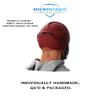 MagneMasque 3-PACK EAR-FREE REUSABLE CLOTH FACE MASKS - Soft Ice Silk, Breathable, Nose Vent, Extremely Comfortable. (Grey) view 3