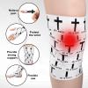 MiniInflat 2 Pcs Christian Cross Athletic Tape Sports Tape 2in x 23ft Religion Jesus Wrist Wrap for Soccer Football Baseball, Gift for Graduation Teacher Nurses Week Pentecost(White,He is Rise) view 3